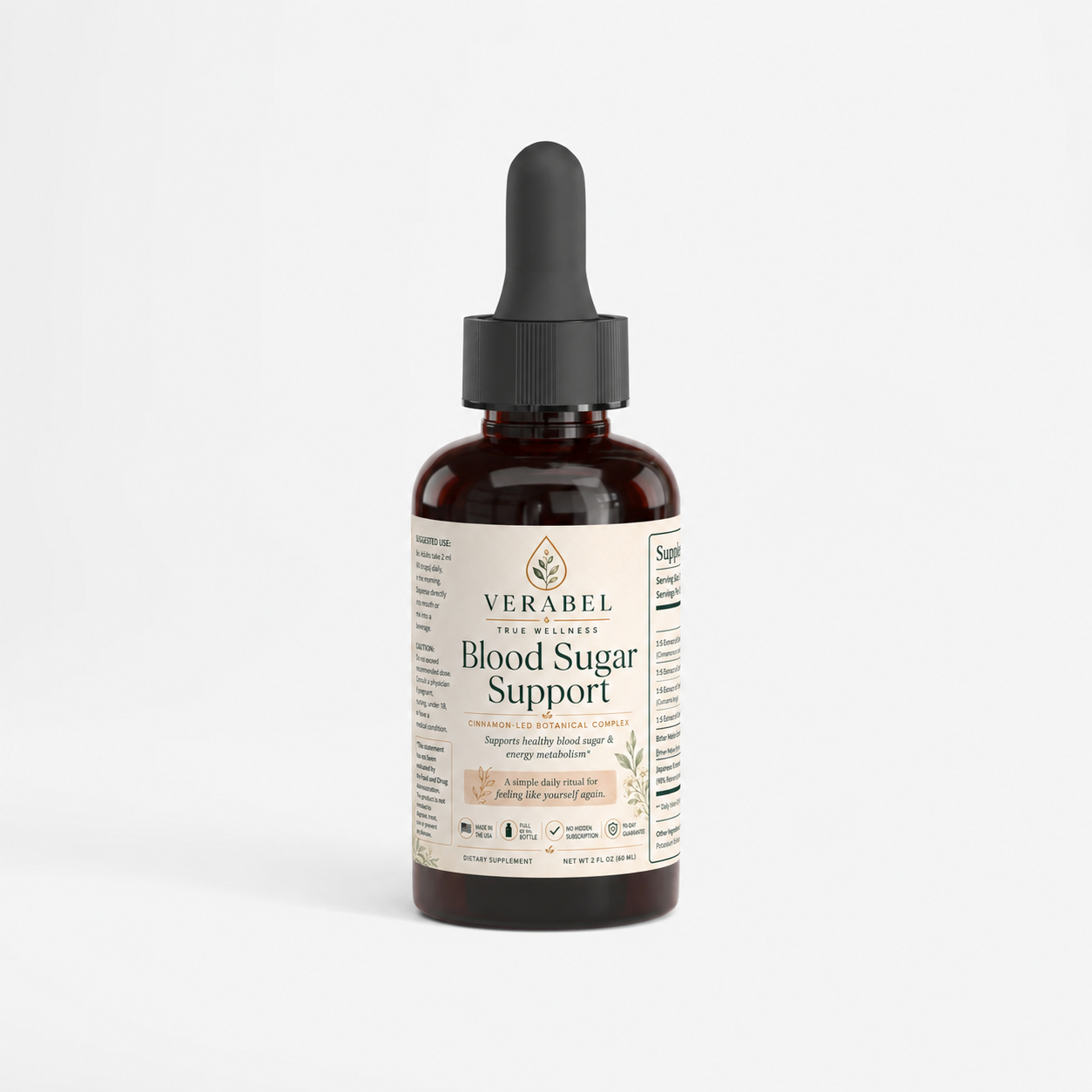 Blood Sugar Metabolism Complex dropper bottle front view