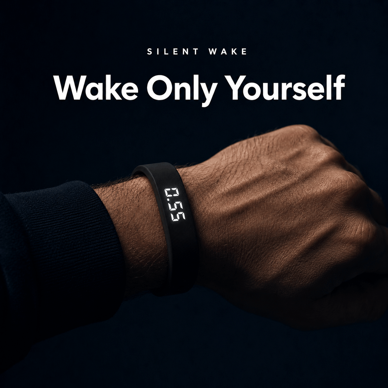 Silent Wake silent vibration alarm watch worn on the wrist