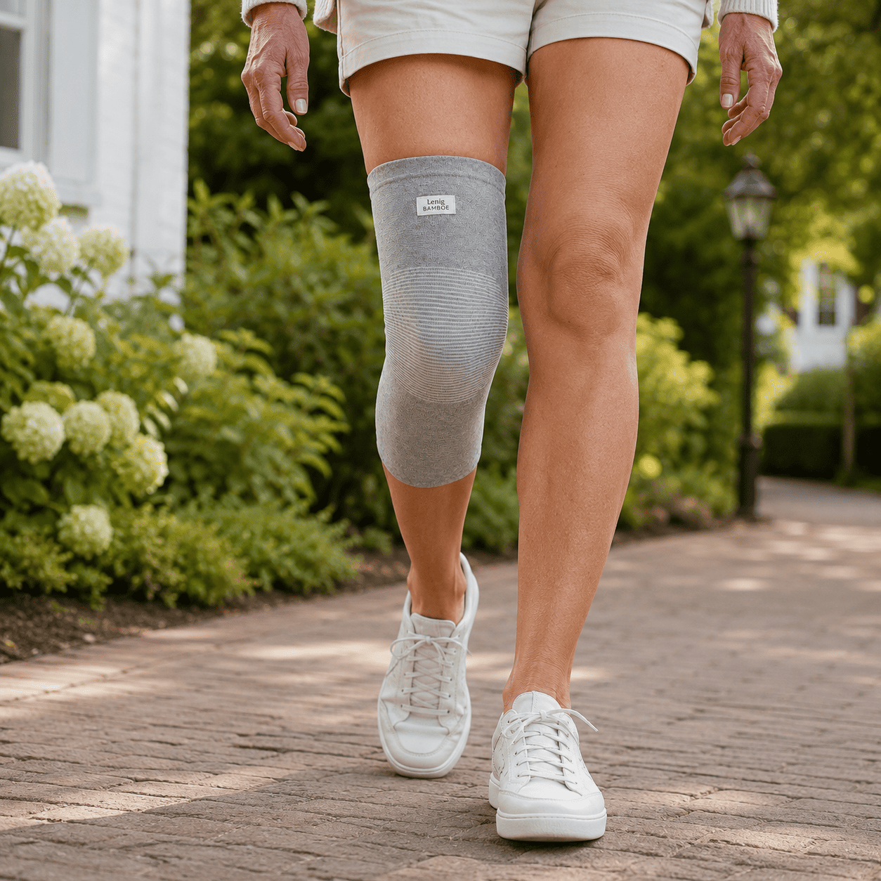 Lenig Bamboe Kniebrace – Grijs