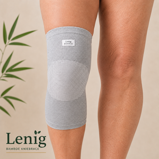 Lenig bamboe kniebrace 4-Pack op beide knieen